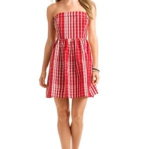 VINEYARD VINES Gingham Fit and Flare Dress